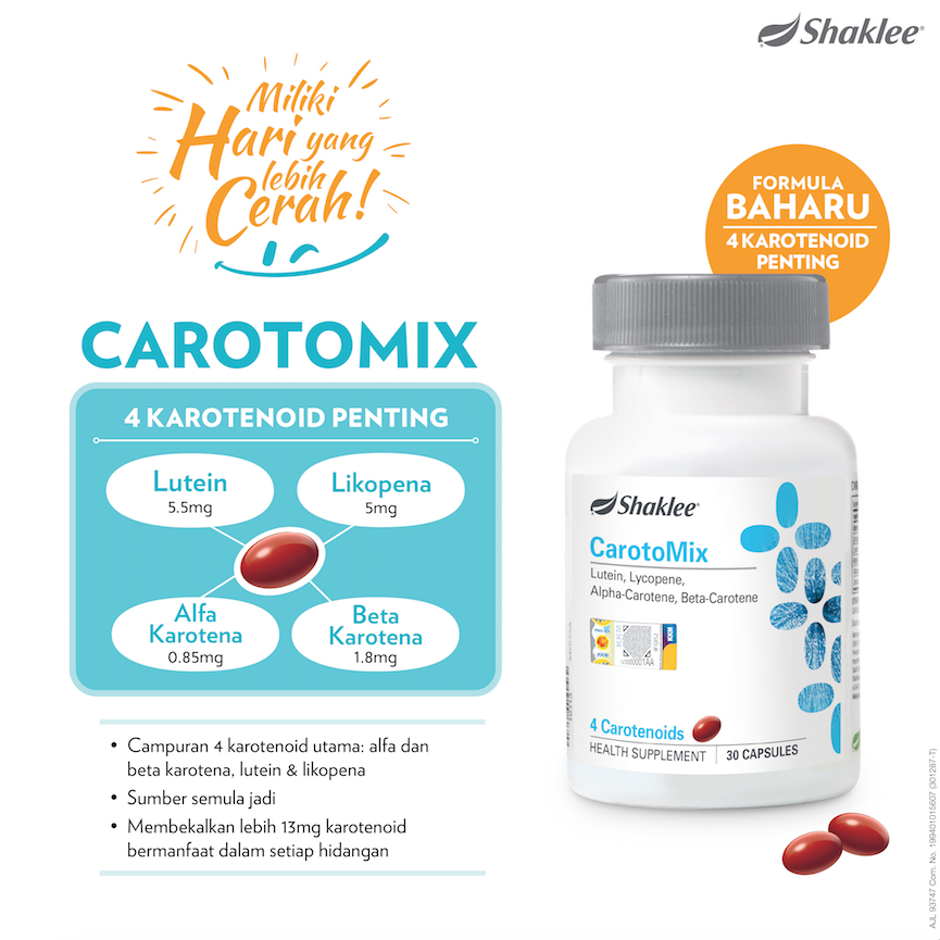 Gabungan empat jenis karotenoid seperti lutein, alpha-karoten, beta-karoten, dan likopena melindungi kesihatan penglihatan mata