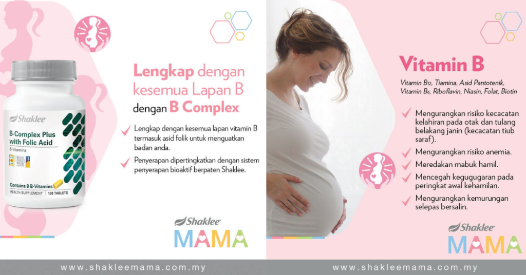 Set Hamil Shaklee - B Complex dengan Asid Folik